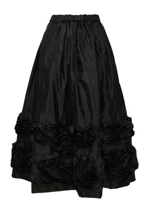Comme Des Garçons Comme Des Garçons gathered midi skirt - Black