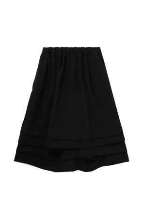 Comme Des Garçons Girl layered midi skirt - Black