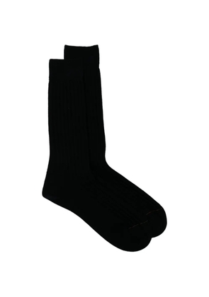 Zegna ribbed-knit mid-calf socks - Blue