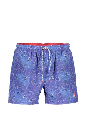North Sails fish-print swim shorts - Blue