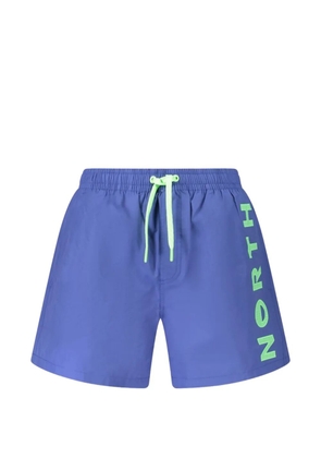 North Sails logo-print drawstring swim shorts - Blue