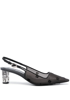 Givenchy 65mm logo-plaque leather pumps - Black