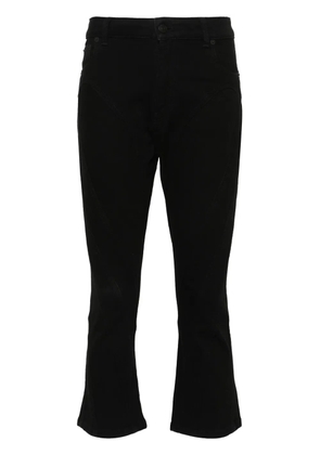 Mugler seam-detailed tapered jeans - Black