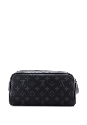 Louis Vuitton Pre-Owned Dopp Kit Toiletry Monogram Eclipse Canvas pouch - Black