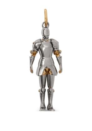 Burberry equestrian-knight charm - Silver