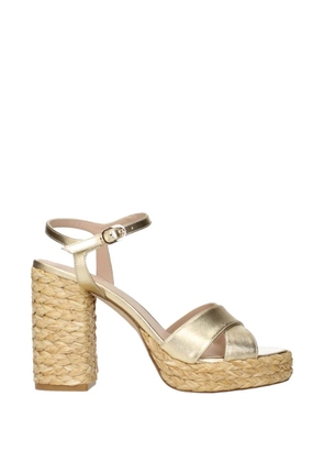 Stuart Weitzman Dayna platform sandals - Gold
