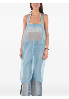 Maison Margiela sheer sleeveless midi day dress - Blue