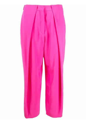 Balmain pleated high-waisted trousers - Pink