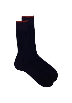 Zegna mid-calf socks - Blue