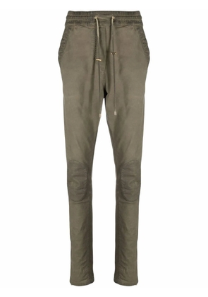 Balmain ankle-zip track pants - Green