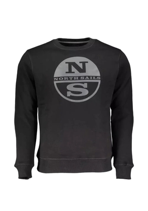 North Sails logo-print cotton sweatshirt - Black