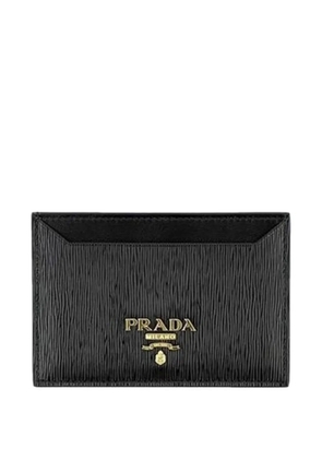 Prada Vitello Move logo-plaque calfskin wallet - Black
