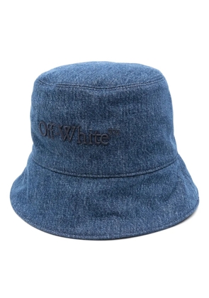 Off-White Bookish denim bucket hat - Blue