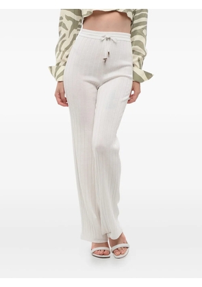 Balmain ribbed elastic-waist trousers - 0FA
