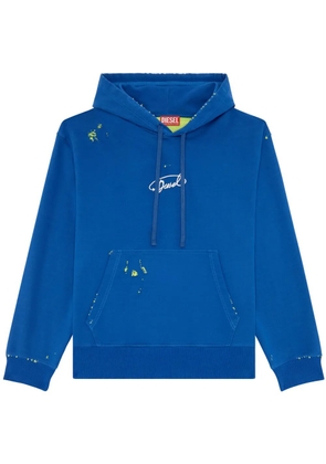 Diesel S-Macs-L2 cotton hoodie - Blue