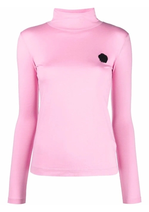 Viktor & Rolf signature seal turtleneck top - Pink