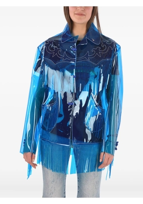 Maison Margiela fringed western jacket - Blue