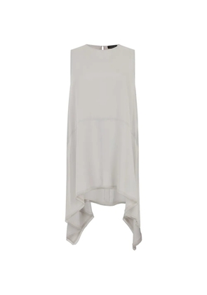Fabiana Filippi asymmetric sleeveless top - Grey