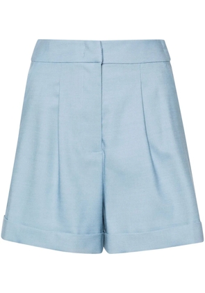 Federica Tosi pleated tailored shorts - Blue