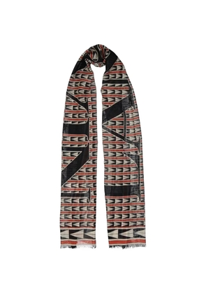 Lanvin geometric pattern scarf - Black