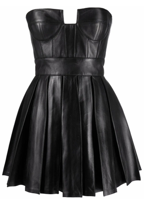 Balmain cutout detail flared minidress - Black