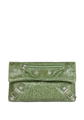 Balenciaga Pre-Owned Motocross Giant envelope clutch bag - Green