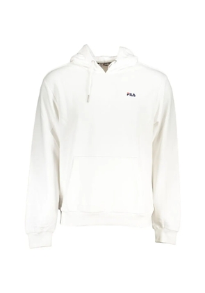 Fila logo-patch cotton hoodie - White