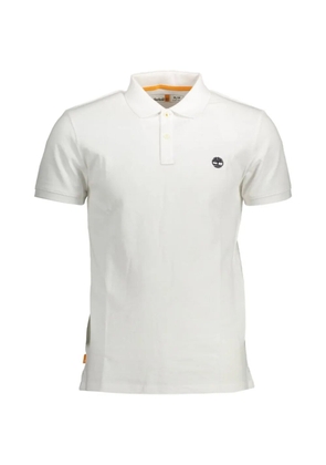 Timberland logo-embroidered polo shirt - White