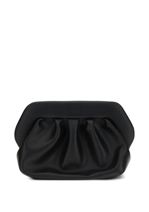 Themoirè gathered clutch bag - Black