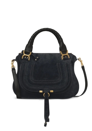 Chloé Marcie whipstitch-trim shoulder bag - Blue