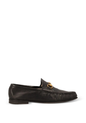 Gucci Pre-Owned Horsebit leather loafers - Black