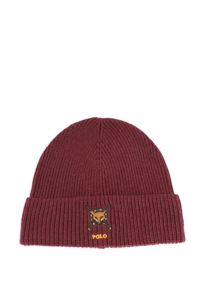 Polo Ralph Lauren embroidered rib-knit beanie hat
