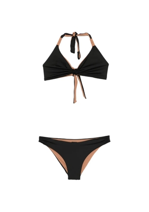 iu rita mennoia knotted bikini - Black