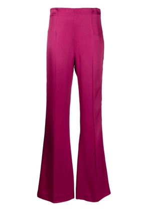 TWINSET satin-finish wide-leg trousers - Pink
