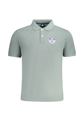 North Sails logo-patch cotton polo shirt - Green