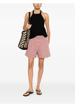 Brunello Cucinelli garment-dyed pleated shorts - Pink