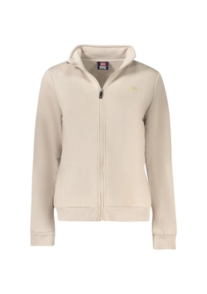 NORWAY 1963 zip-fastening high-neck sweatshirt - Neutrals