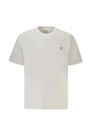 GUESS USA logo-patch cotton T-shirt - Neutrals