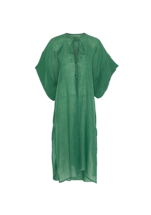 Fisico tie-fastening midi dress - Green