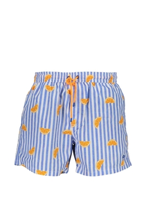 North Sails striped swim shorts - Blue