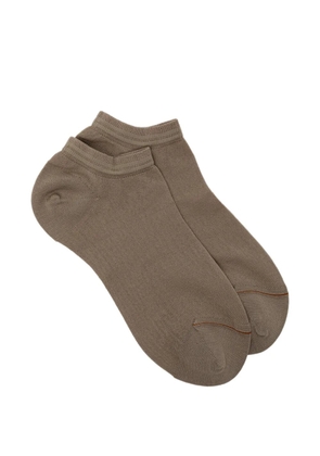 Zegna striped ankle socks - Neutrals