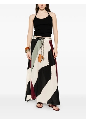 DIXIE printed maxi skirt - Neutrals