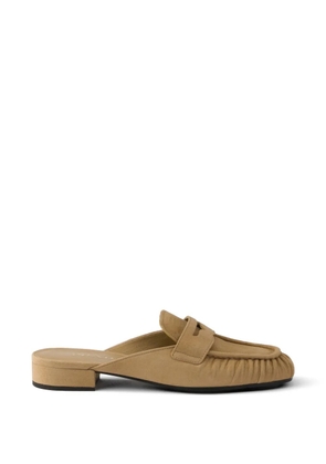 Prada suede mules - Neutrals