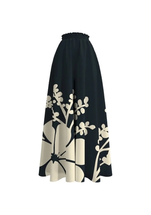 DIARRABLU Jant floral-print palazzo pants - Black