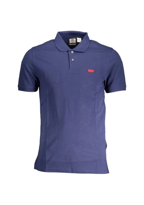 Levi's logo-patch cotton polo shirt - Blue