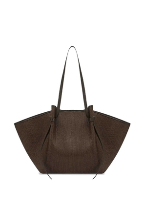 Yuzefi Mochi woven tote bag - Brown