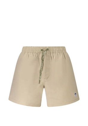 North Sails drawstring logo-patch swim shorts - Neutrals