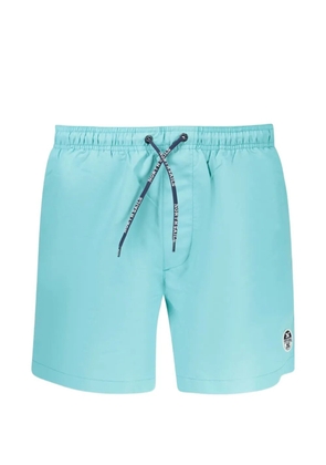 North Sails drawstring logo-patch swim shorts - Blue