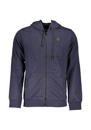 Gian Marco Venturi Vintage logo-patch zip-up hoodie - Blue