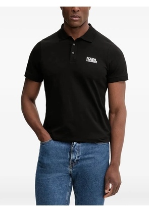 Karl Lagerfeld logo-detail polo shirt - Black